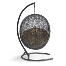 Load image into Gallery viewer, Swing Outdoor Patio Lounge Chair With Stand