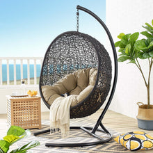 Load image into Gallery viewer, Swing Outdoor Patio Lounge Chair With Stand