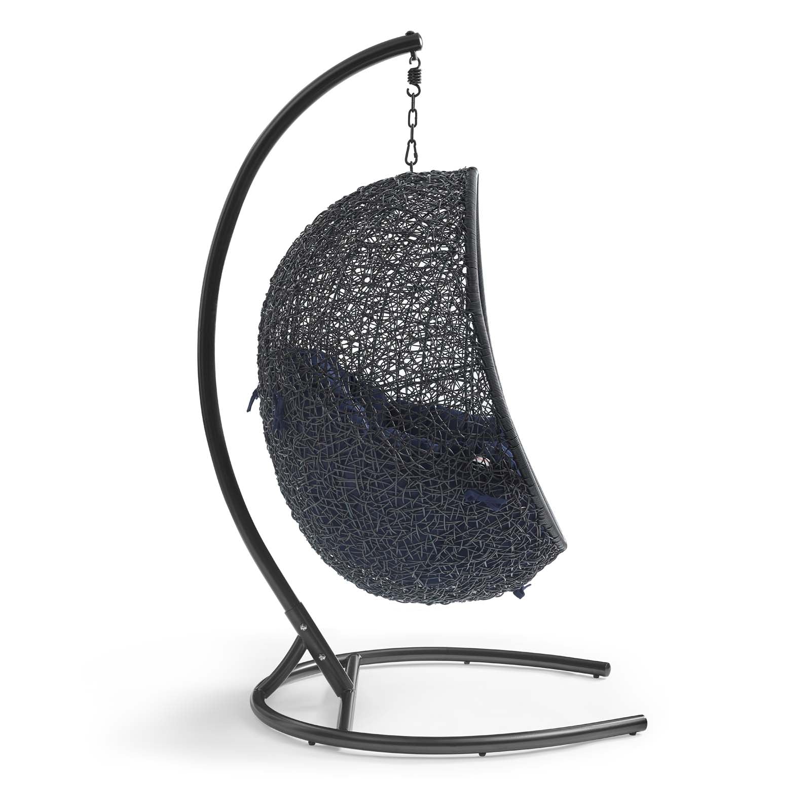 Swing Outdoor Patio Lounge Chair With Stand