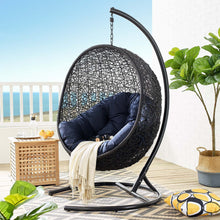 Load image into Gallery viewer, Swing Outdoor Patio Lounge Chair With Stand