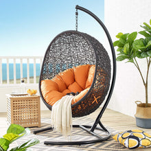 Load image into Gallery viewer, Swing Outdoor Patio Lounge Chair With Stand
