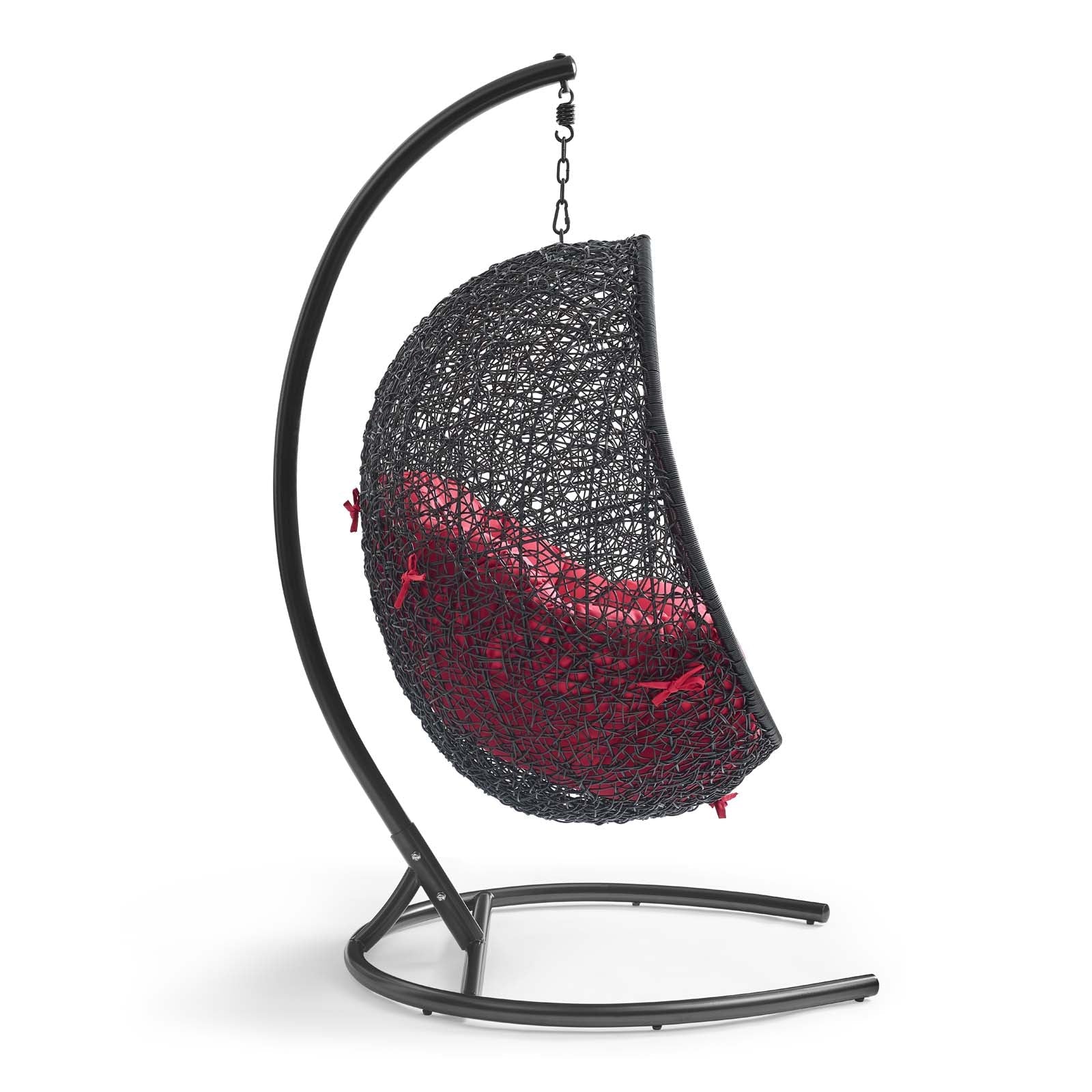 Swing Outdoor Patio Lounge Chair With Stand