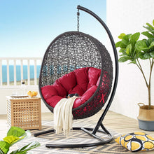 Load image into Gallery viewer, Swing Outdoor Patio Lounge Chair With Stand
