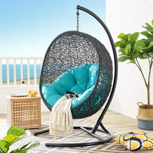 Load image into Gallery viewer, Swing Outdoor Patio Lounge Chair With Stand
