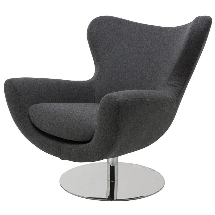 Conner Occasional Chair In Dark Grey