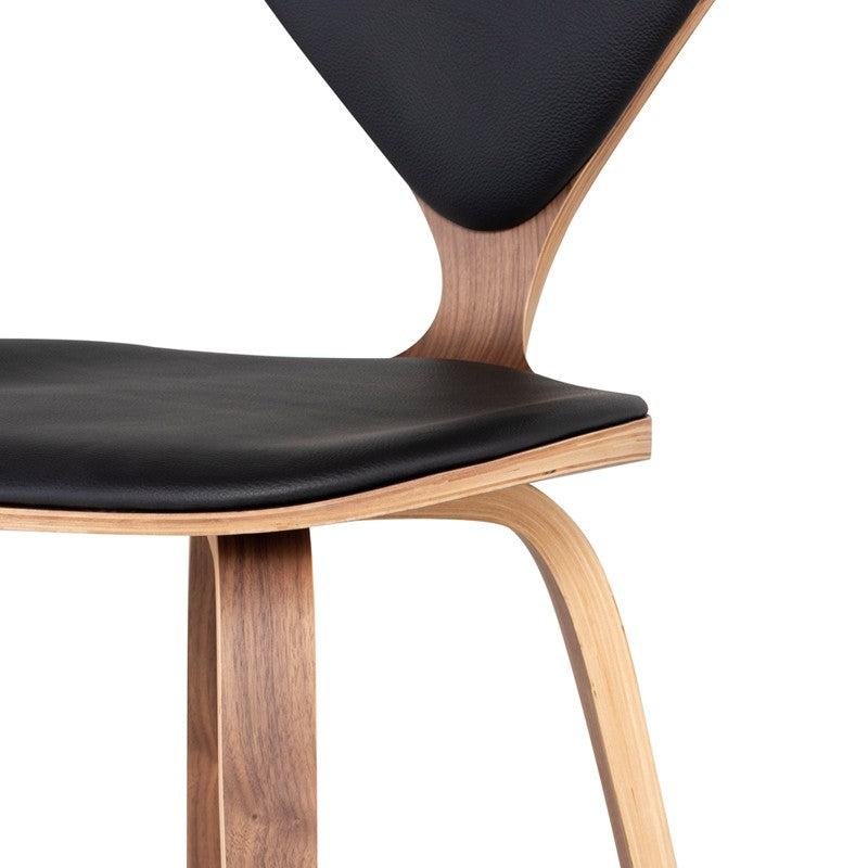 Satine Counter Stool in Leather Seat