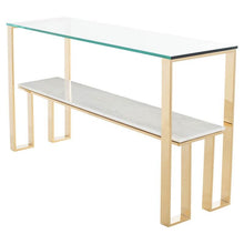 Load image into Gallery viewer, Tierra Console Table White Marble