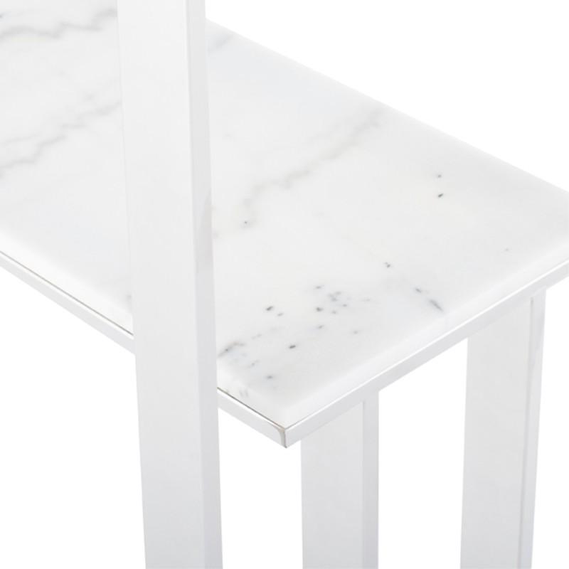 Tierra Console Table White Marble