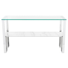 Load image into Gallery viewer, Tierra Console Table White Marble