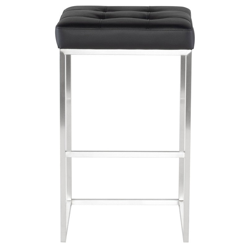Chi Bar Stool In Brushed Stainless