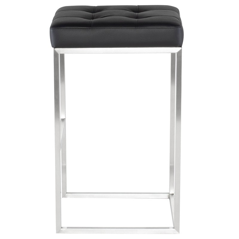 Chi Bar Stool In Brushed Stainless