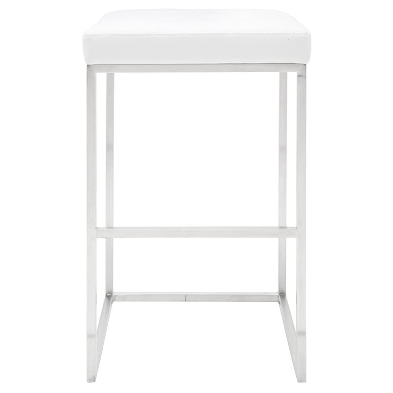 Chi Bar Stool In Brushed Stainless