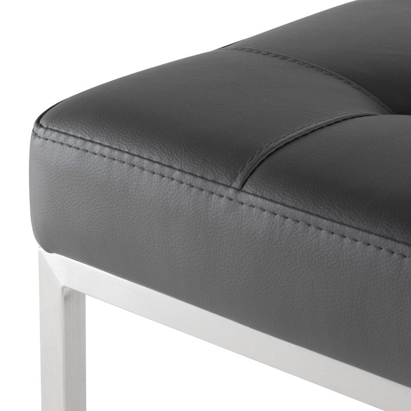 Chi Bar Stool In Brushed Stainless