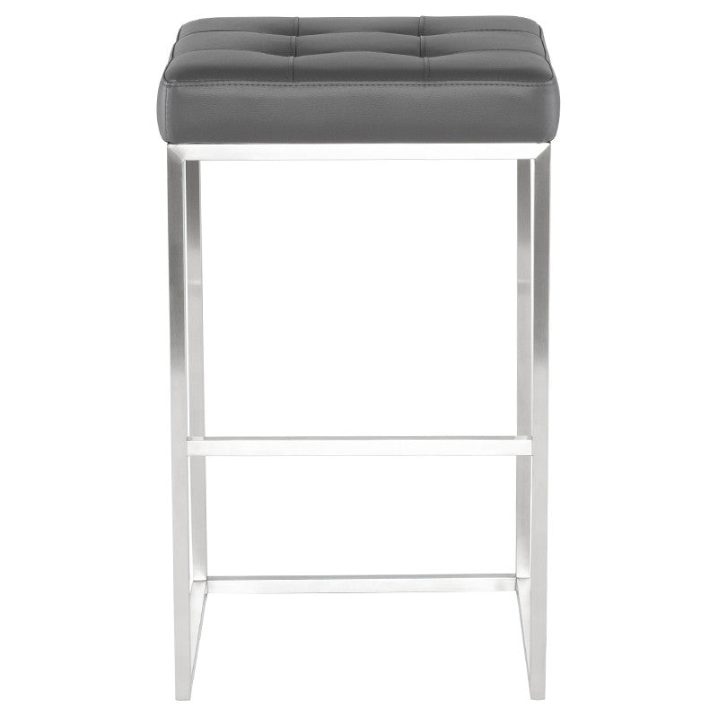 Chi Bar Stool In Brushed Stainless