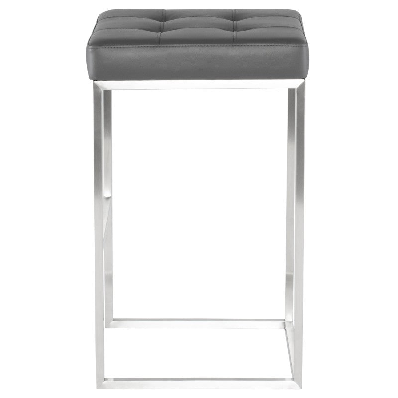 Chi Bar Stool In Brushed Stainless