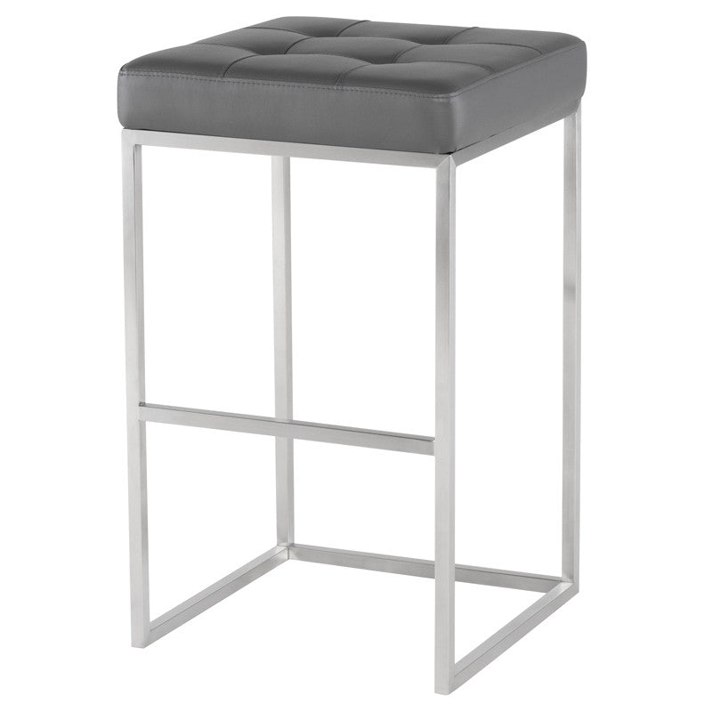 Chi Bar Stool In Brushed Stainless