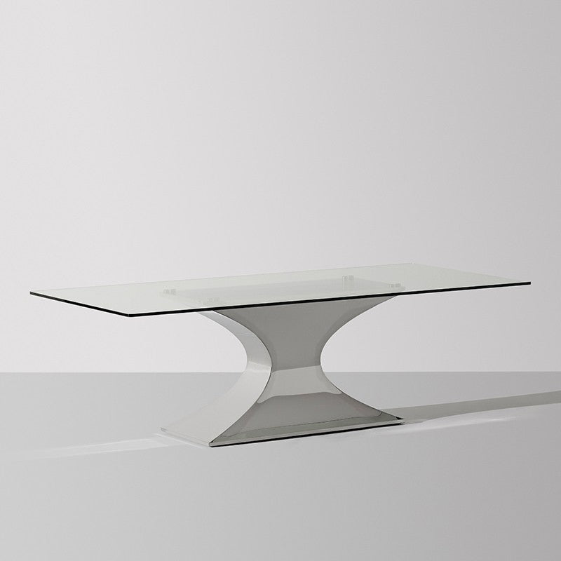 Praetorian Glass Dining Table 94"