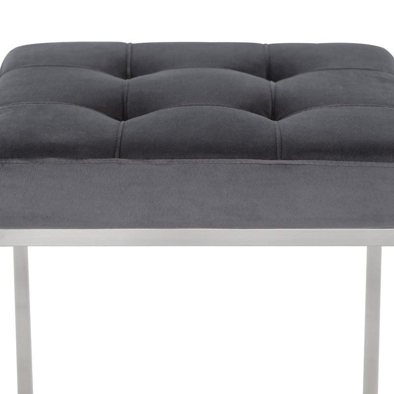 Chi Bar Stool In Brushed Stainless