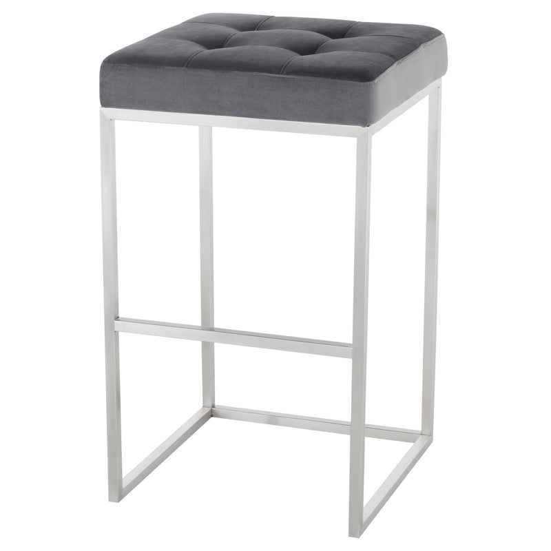 Chi Bar Stool In Brushed Stainless