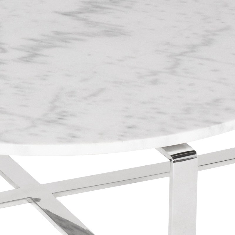 Rosa Coffee Table White Marble