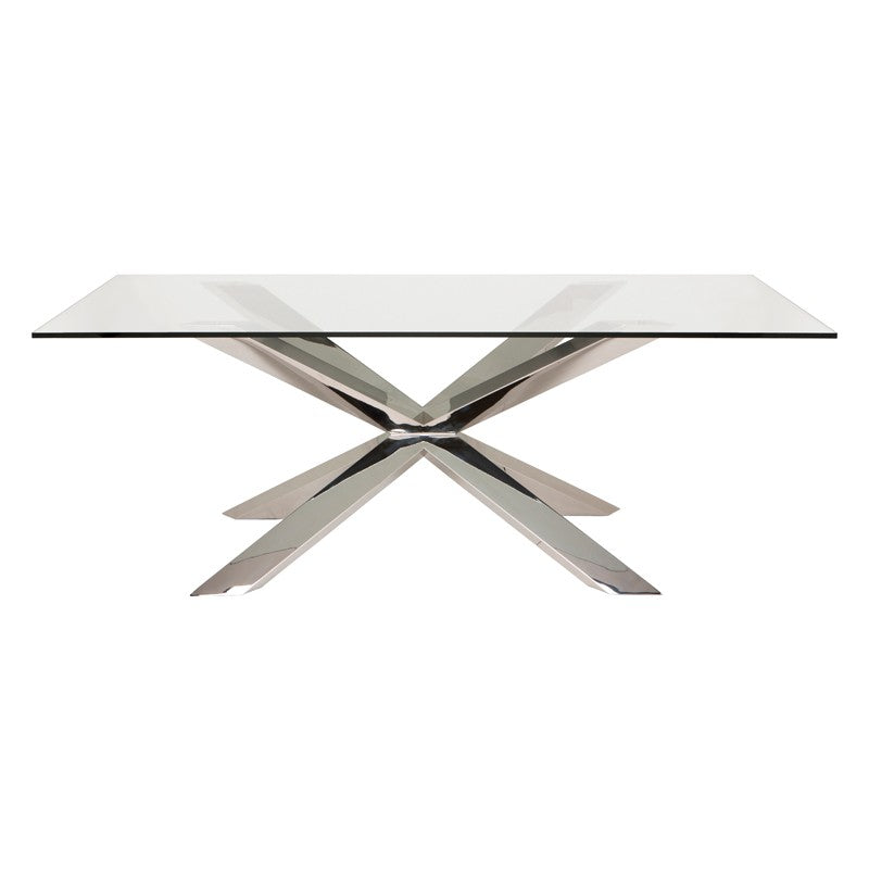 Couture Glass Top Dining Table