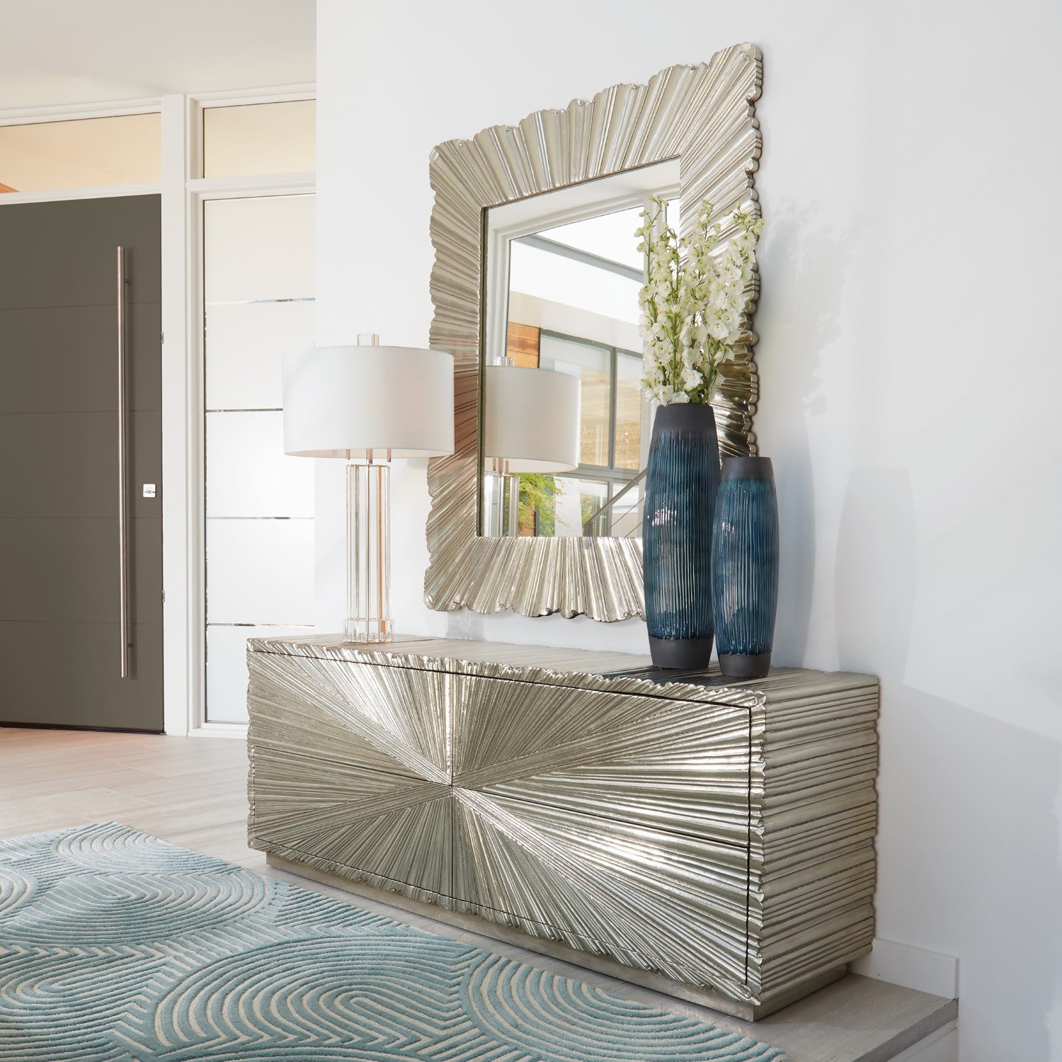 Linen Fold Mirror Large