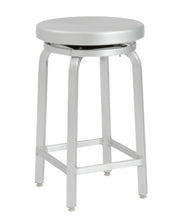 Load image into Gallery viewer, Miller-C Swivel 24&quot; Counter Stool Matte Aluminum