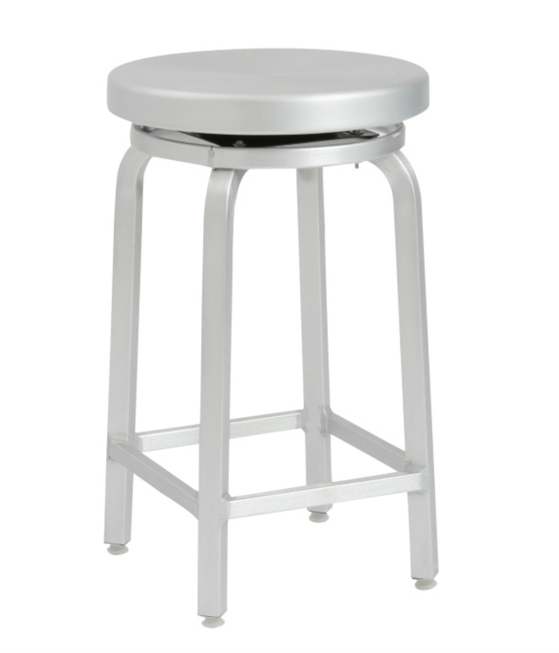 Miller-C Swivel 30" Bar Stool Matte Aluminum