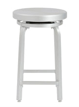 Load image into Gallery viewer, Miller-C Swivel 24&quot; Counter Stool Matte Aluminum
