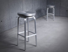 Load image into Gallery viewer, Miller-C Swivel 24&quot; Counter Stool Matte Aluminum