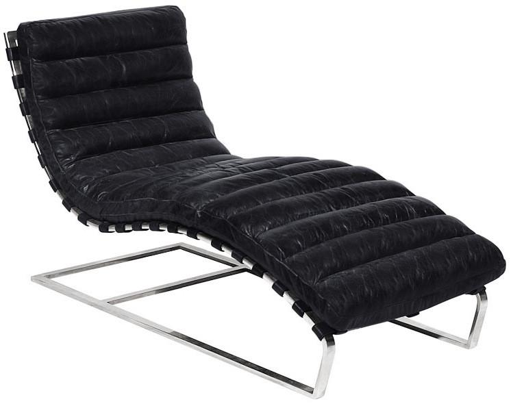 Oviedo Leather Chaise Lounge