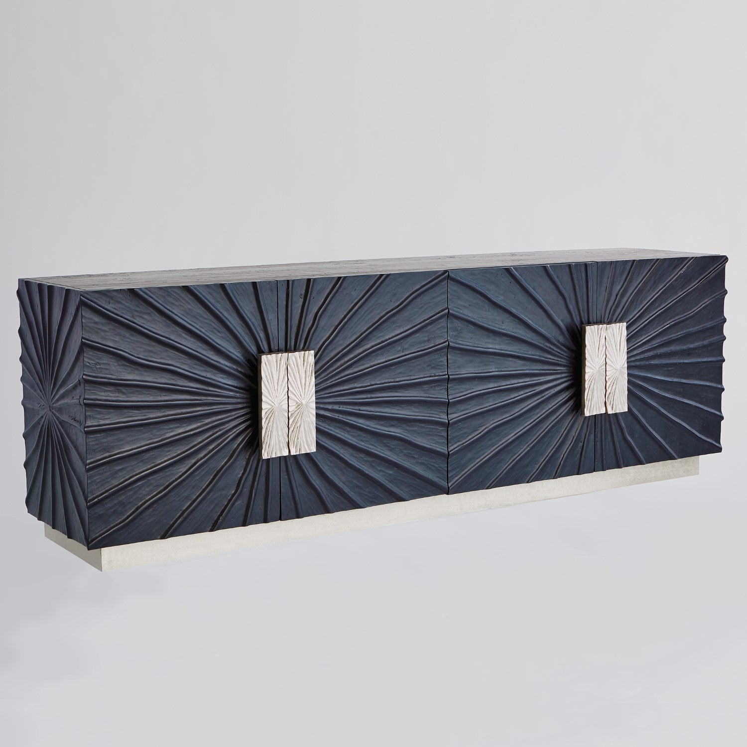 Pleated Media Cabinet Storage
