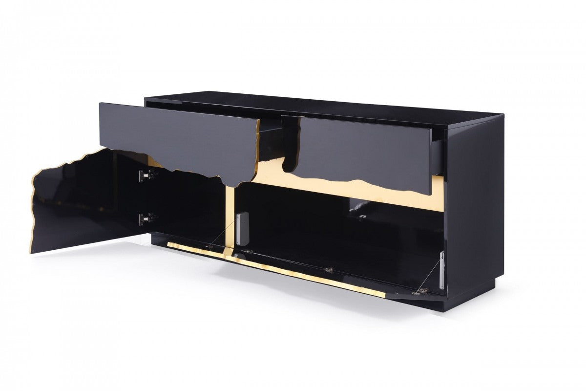 Paramount Sideboard With Gold Accents