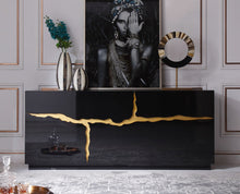 Load image into Gallery viewer, Paramount Sideboard With Gold Accents