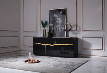Load image into Gallery viewer, Paramount Sideboard With Gold Accents