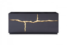 Load image into Gallery viewer, Paramount Sideboard With Gold Accents