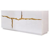 Load image into Gallery viewer, Paramount Sideboard With Gold Accents