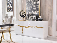 Load image into Gallery viewer, Paramount Sideboard With Gold Accents