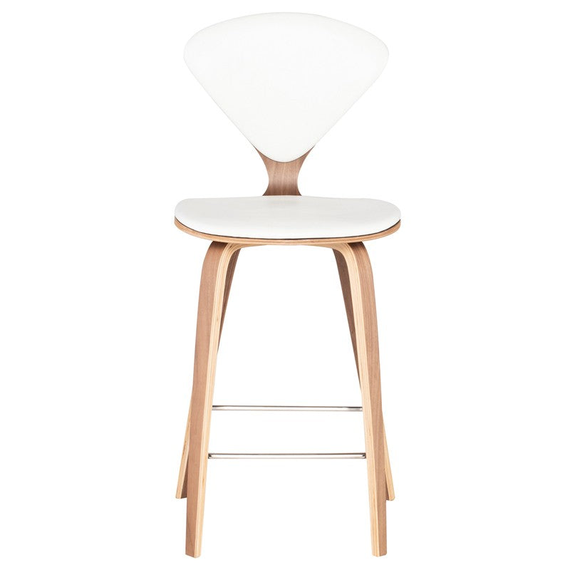 Satine Counter Stool in Leather Seat