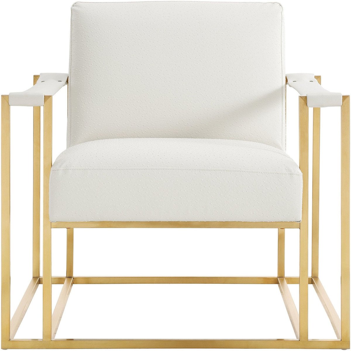 Baxter Ostrich Print Chair in Cream