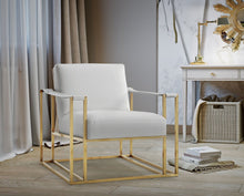 Load image into Gallery viewer, Baxter Ostrich Print Chair in Cream