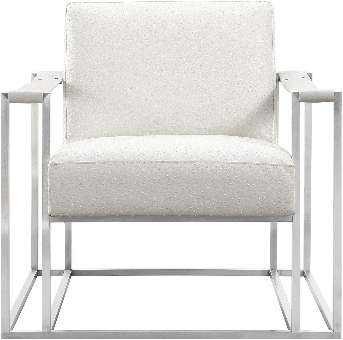 Baxter Ostrich Print Chair in Cream