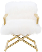 Load image into Gallery viewer, Jodi White Sheepskin Chair