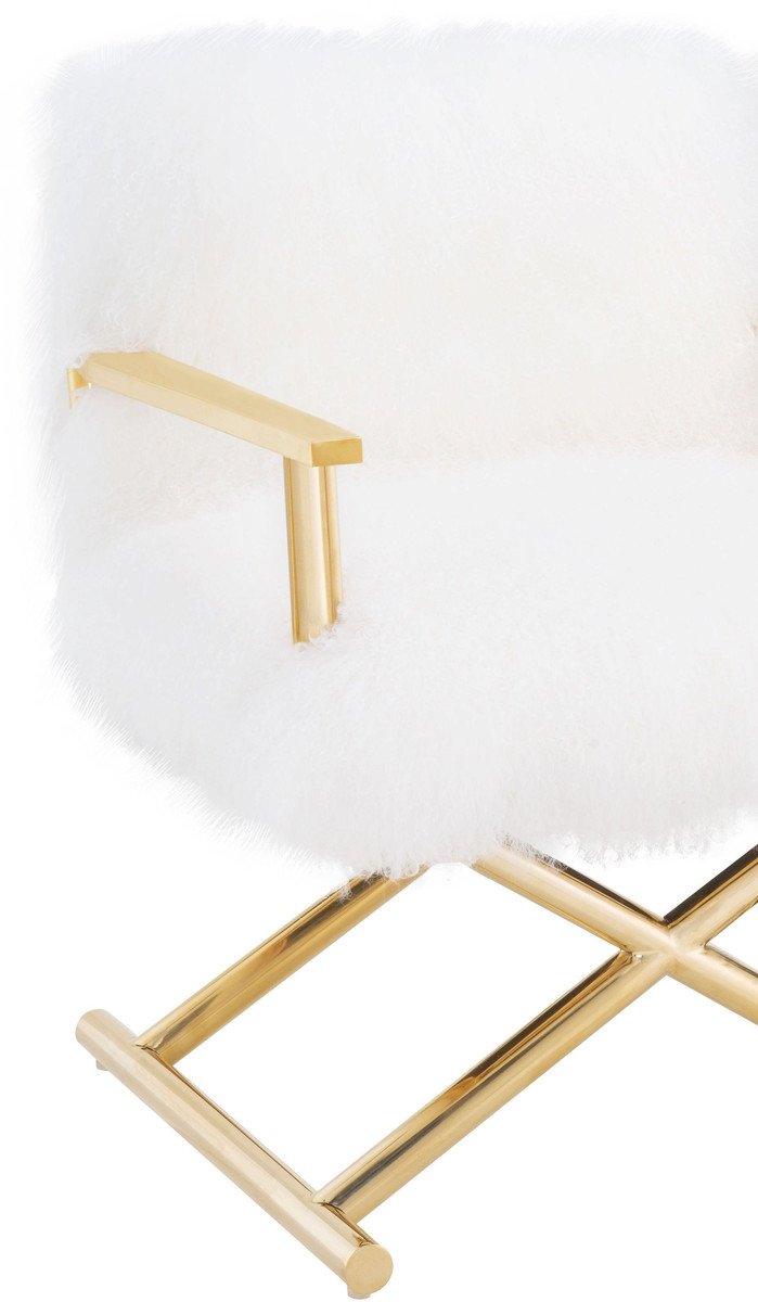 Jodi White Sheepskin Chair