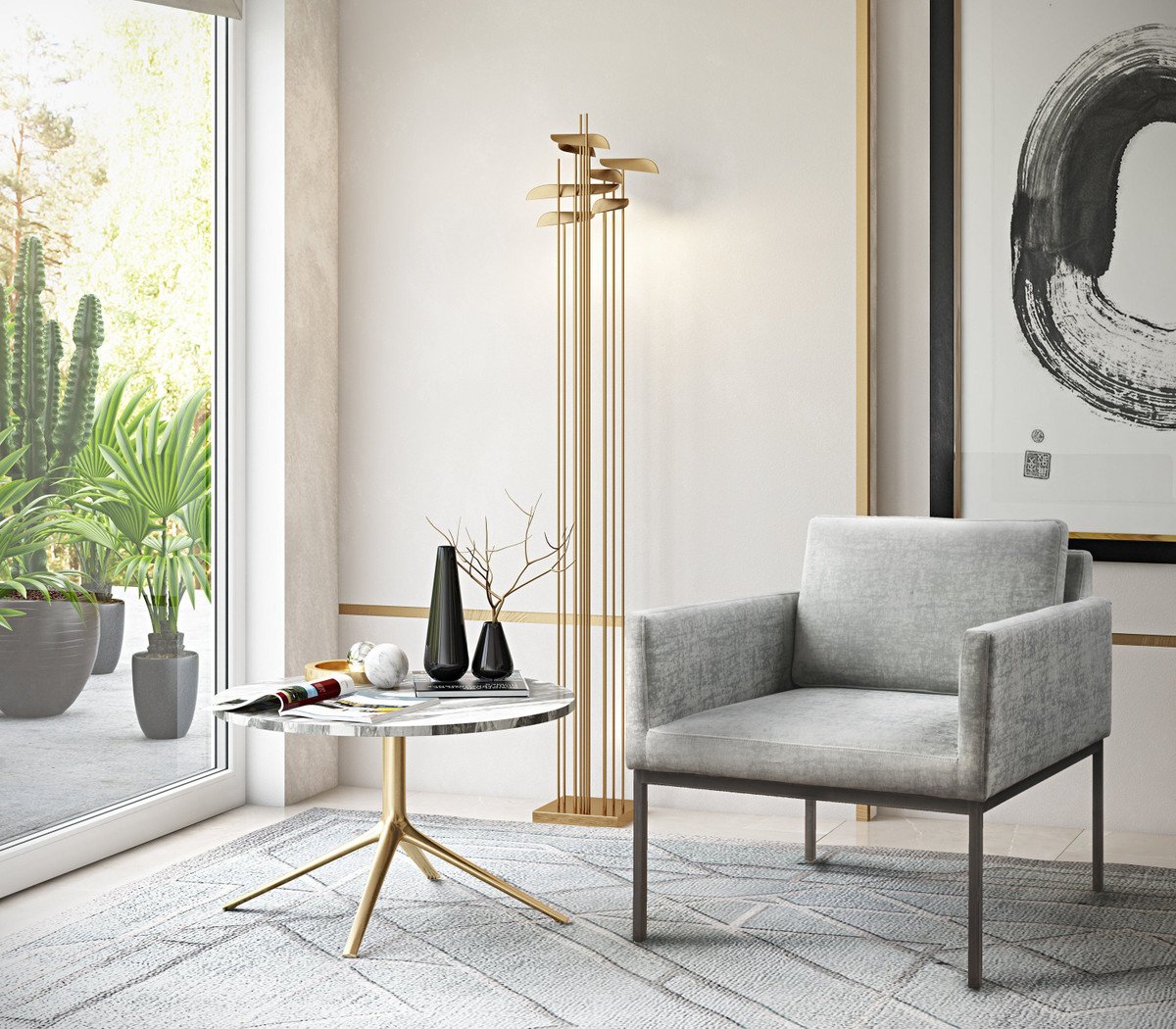 Canton Velvet Chair