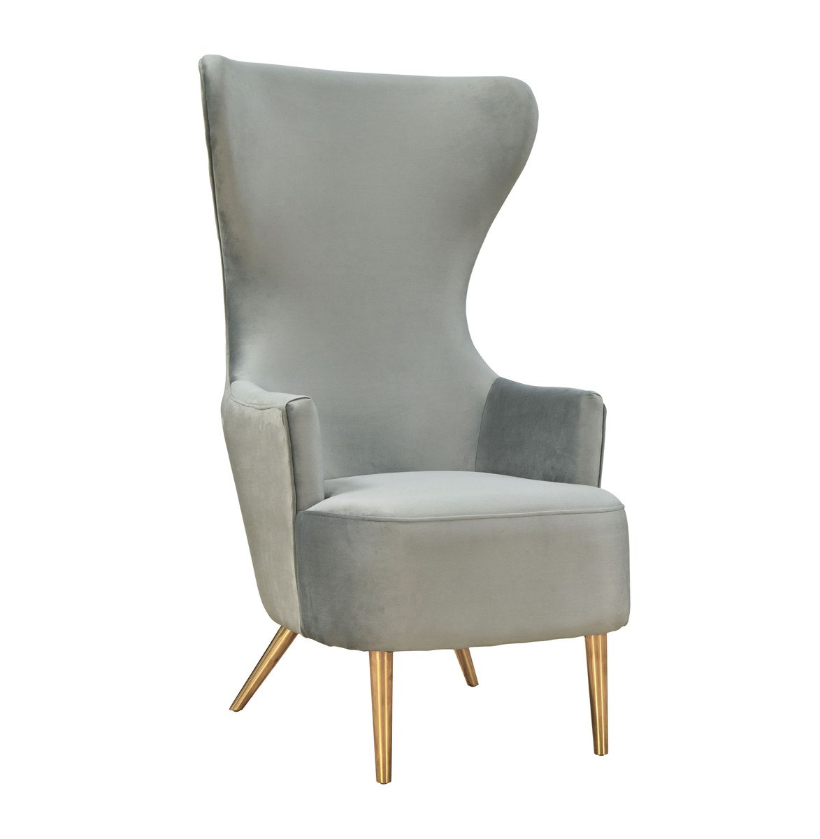 Julia Grey Wingback Chair By Inspire Me! Home Decor