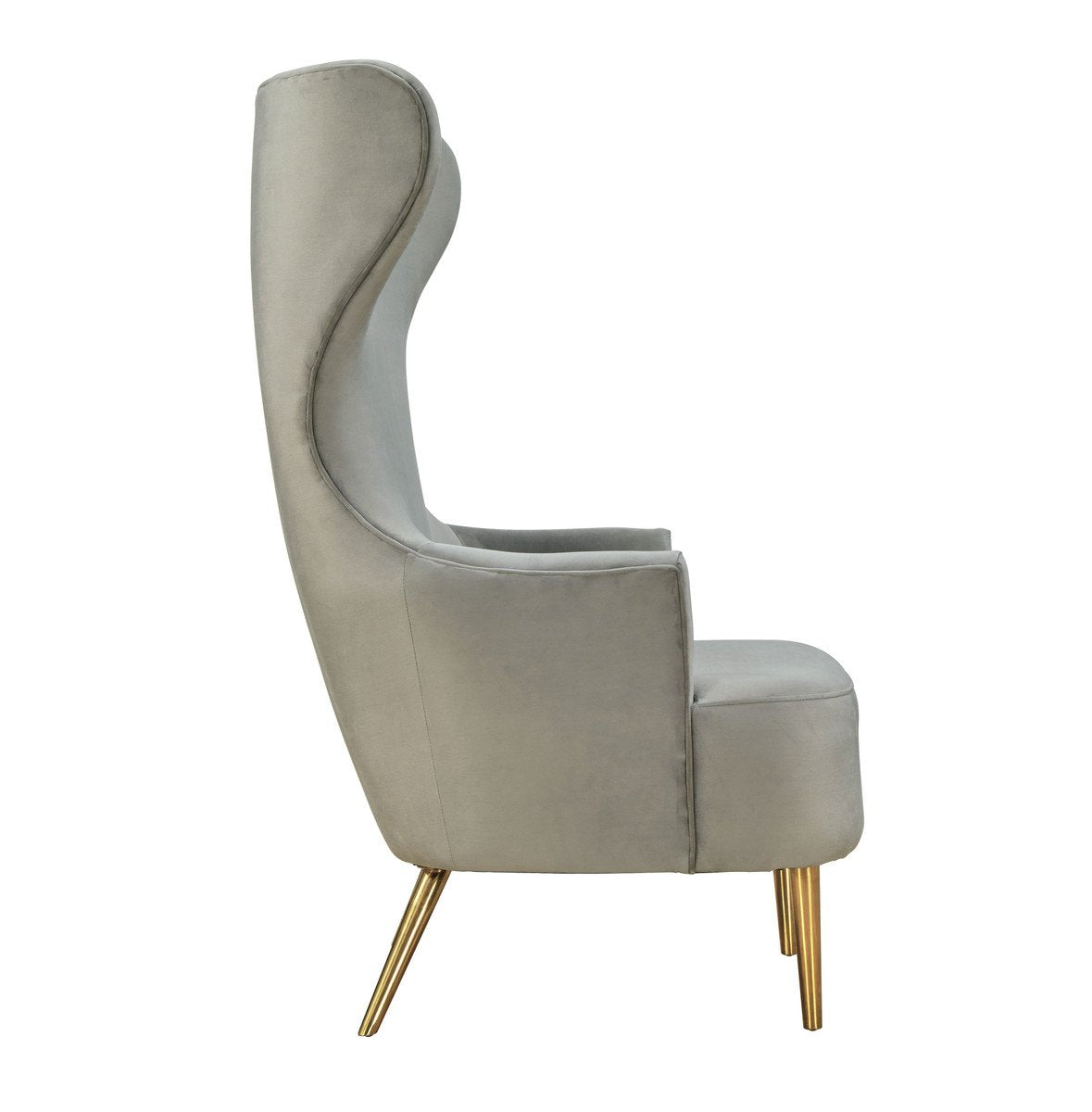 Julia Grey Wingback Chair By Inspire Me! Home Decor