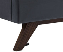 Load image into Gallery viewer, Eden Grey Velvet Bed in Twin