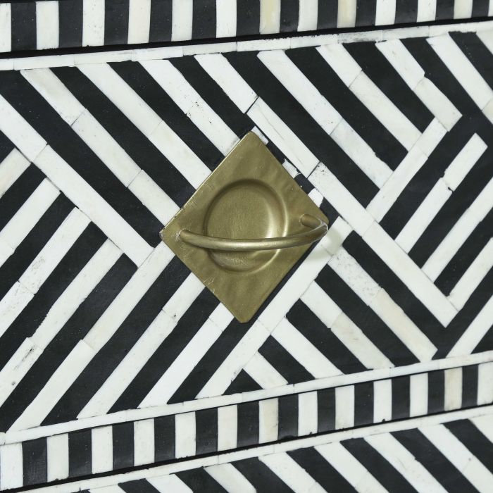 Kadiri Black and White Bone Inlay Dresser