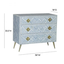 Load image into Gallery viewer, Kadiri Blue and White Bone Inlay Dresser
